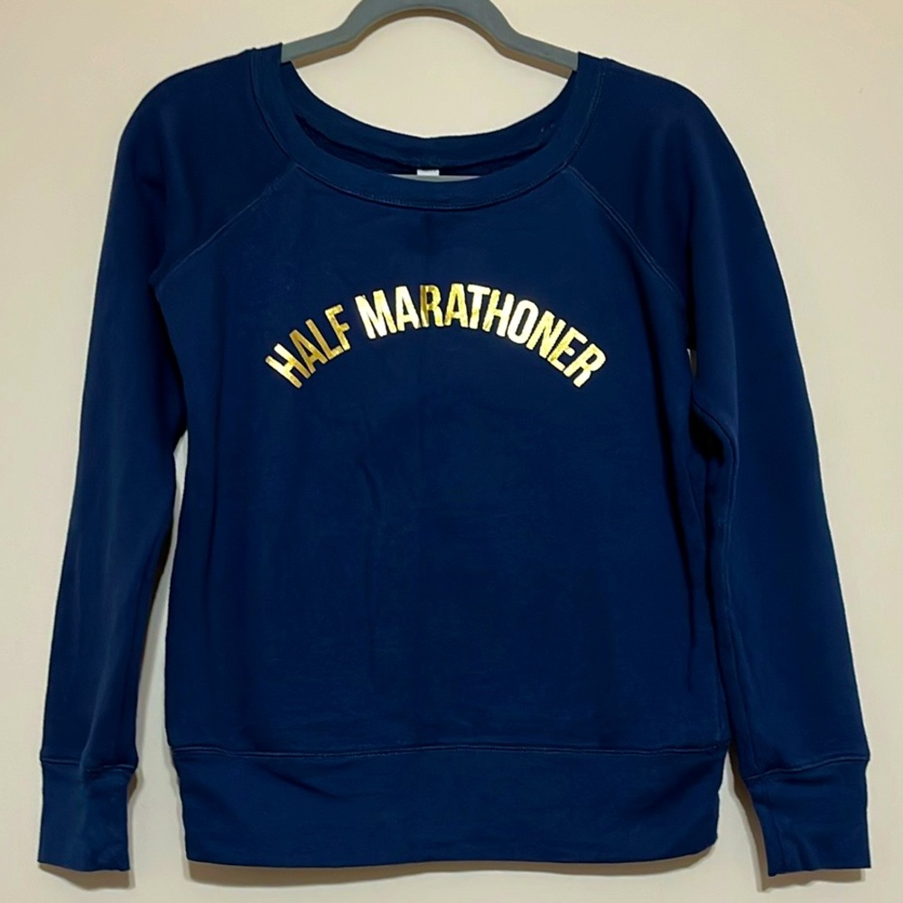 Half Marathoner Women's Blue Sweater Small